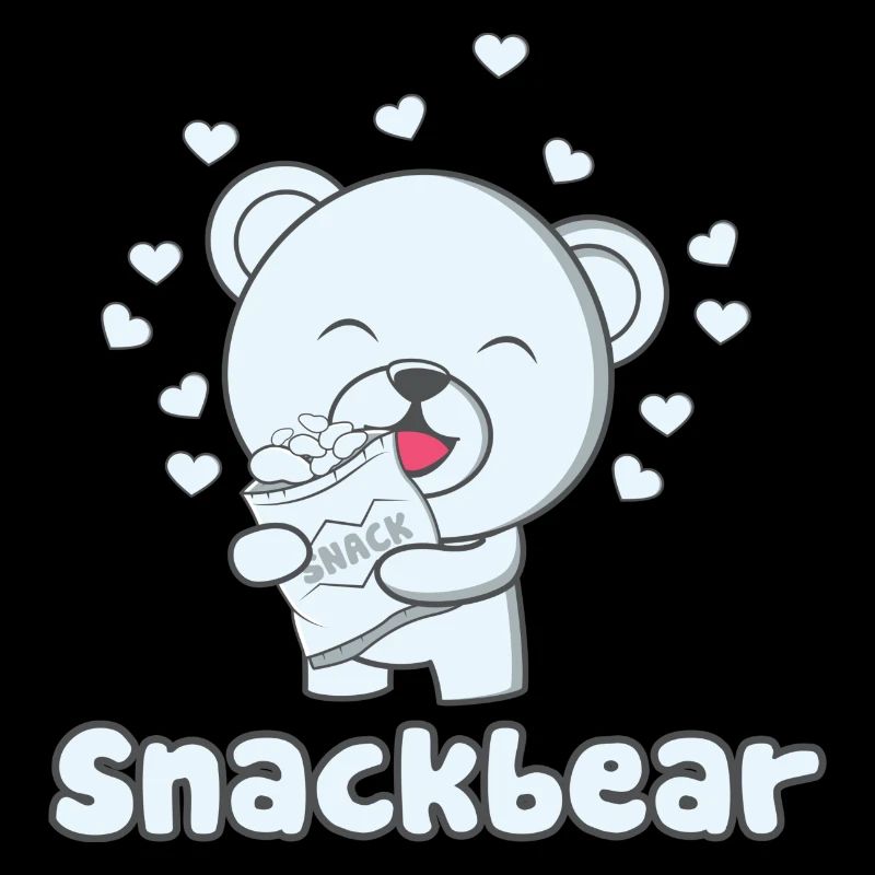 Snackbear / Snackbär mit Herzen