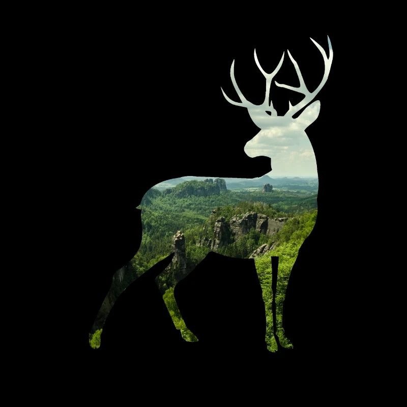 Cerf silhoutte