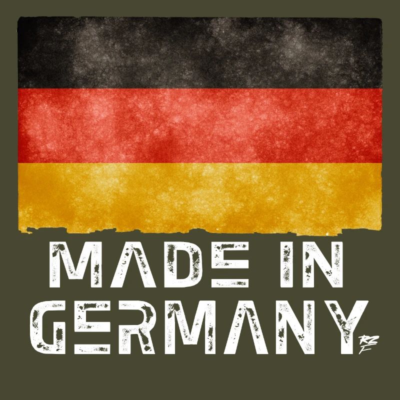 Drapeau Made in Germany – Style vieilli
