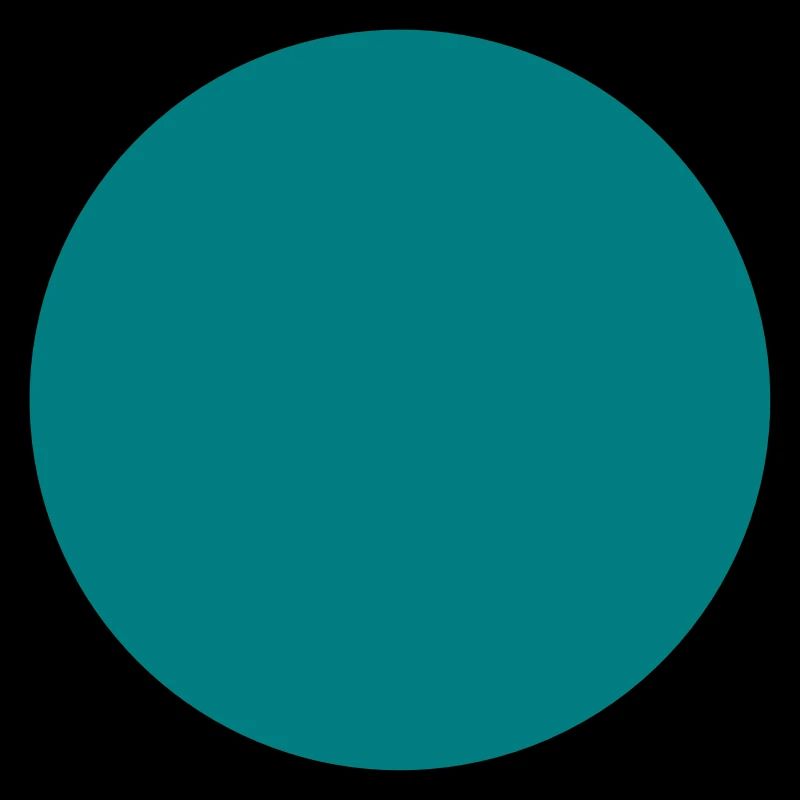 A blue circle