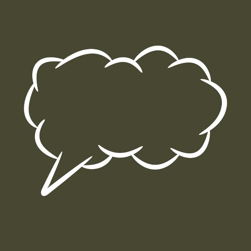 Speech bubble thought bubble