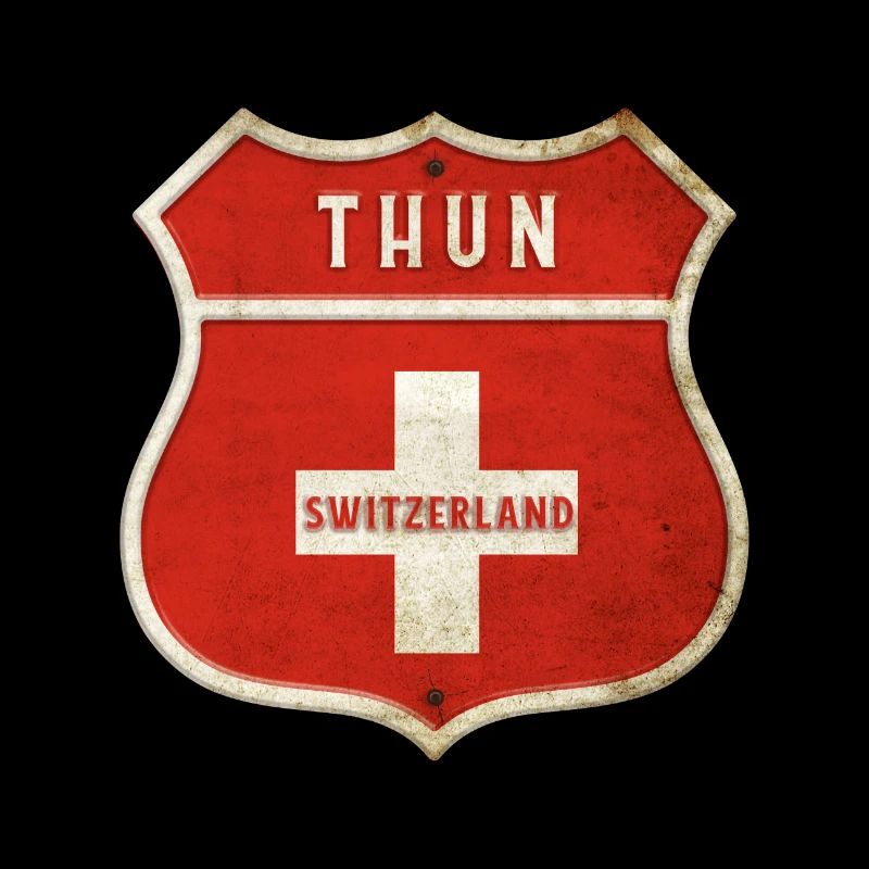 Thoune Suisse Armoiries Drapeaux Design