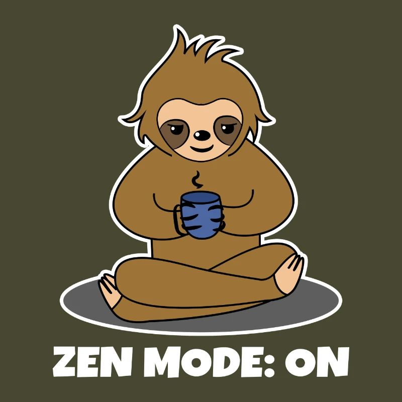 Coffee Drinker Sloth Coffee Cup Coffee Saying