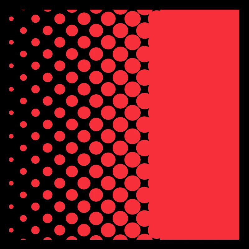 Halftone Gradient Rotes Panel