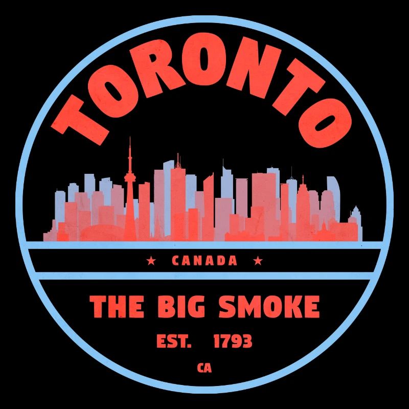 Emblème de la silhouette de Toronto Big Smoke
