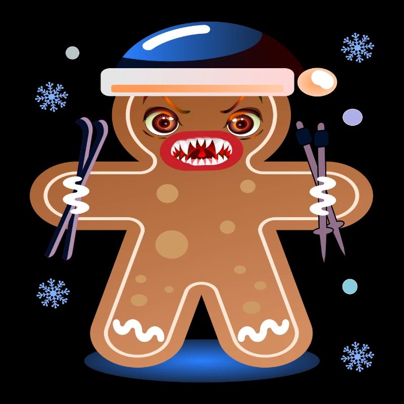 GINGERBREAD SKIING - ANGRY SKIER