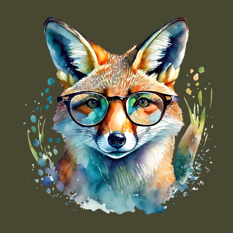 Fuchs mit Brille