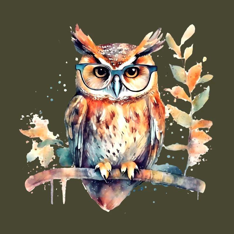 Eule mit Brille