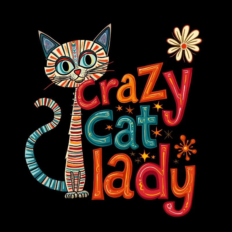 Crazy Cat Lady: Fun and Quirky Design