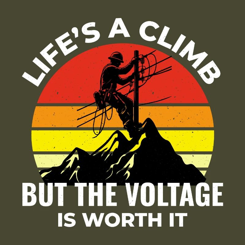 Lineman Voltage Climb Power Work Inspirational