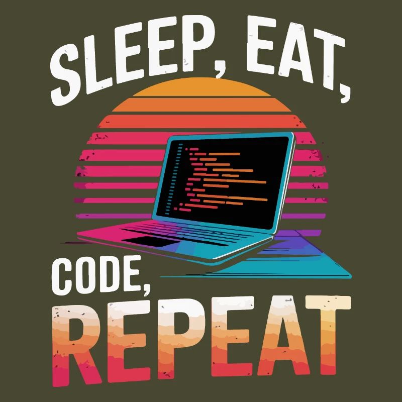 Sleep Eat Code Repeat Gift Programmeur Développeur