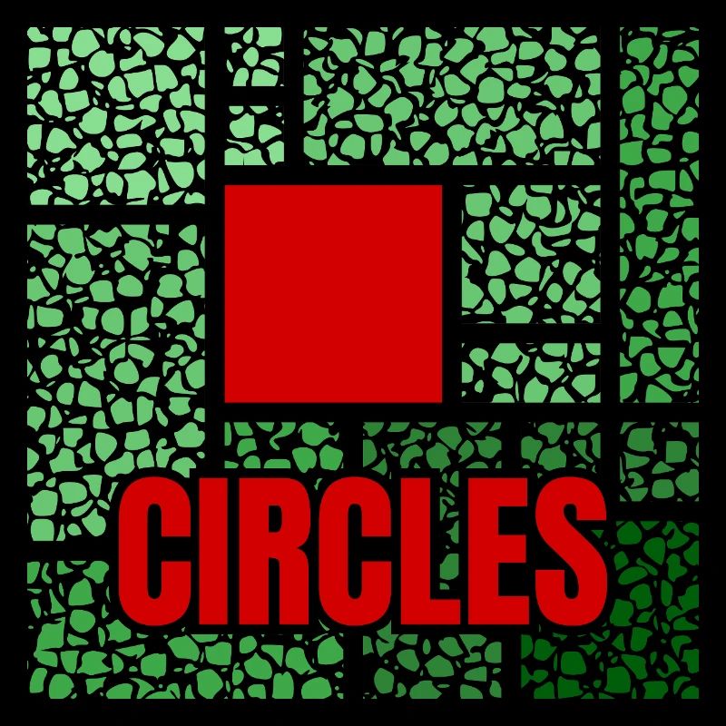 Abstraction tachetée de vert