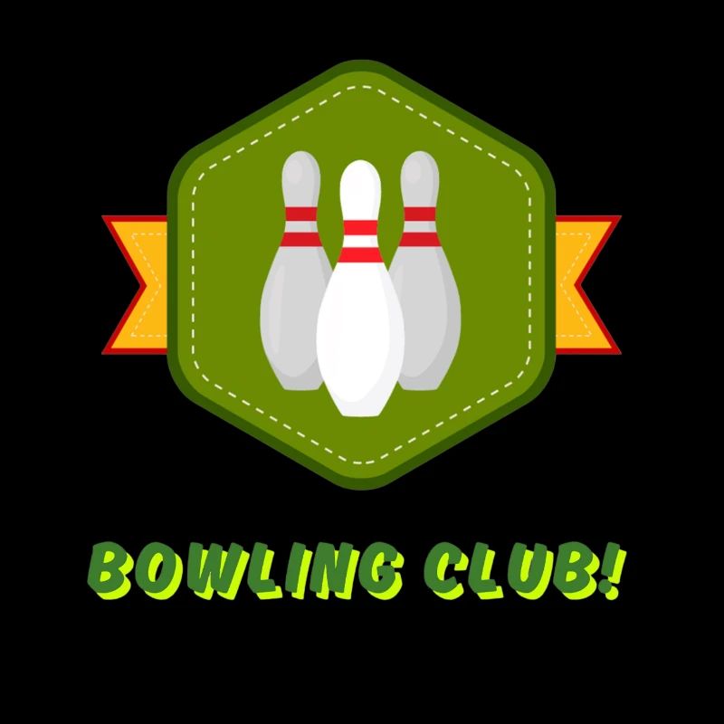 Bowling Bowling Design in Vintage Style