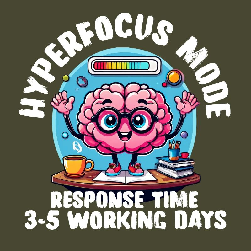 Hyperfocus Loading - T-shirt neurodivergent drôle