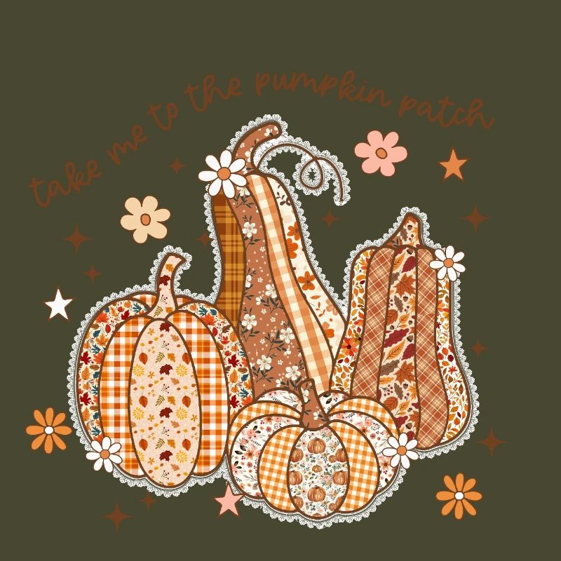 Patchwork Kürbis Patch