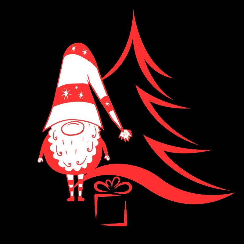 Gnome de Noël rouge