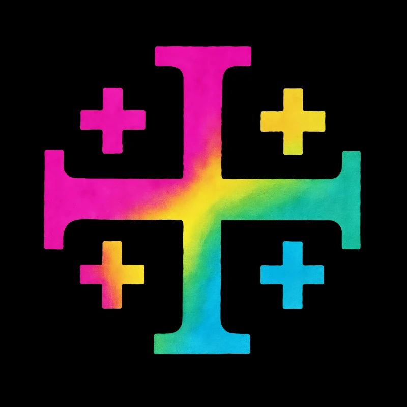 Croix de Kairos (Croix de Jérusalem) – Prairie fleurie