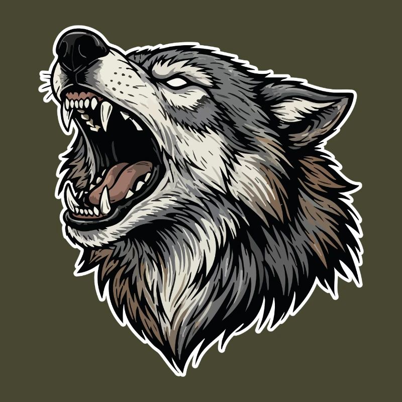 Wild Wolf Heulend Alpha Wolf Maskottchen
