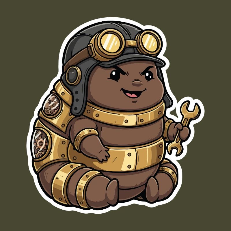 Steampunk Engineer Engineer Brass Crawler