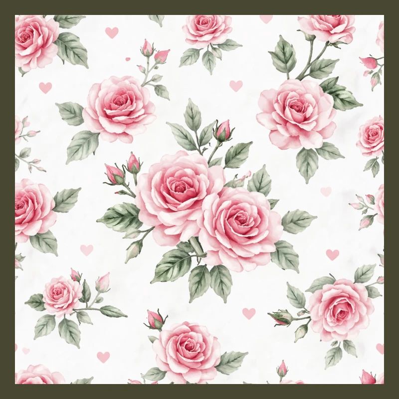 Roses and Hearts pattern
