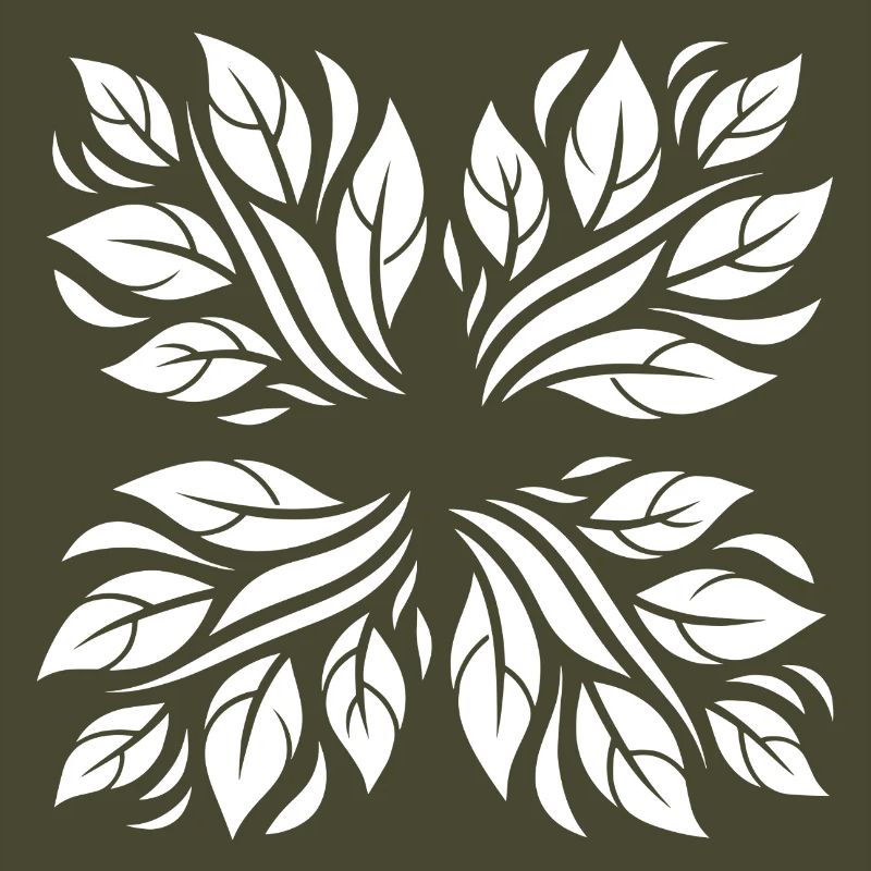 Leaves botanical pattern