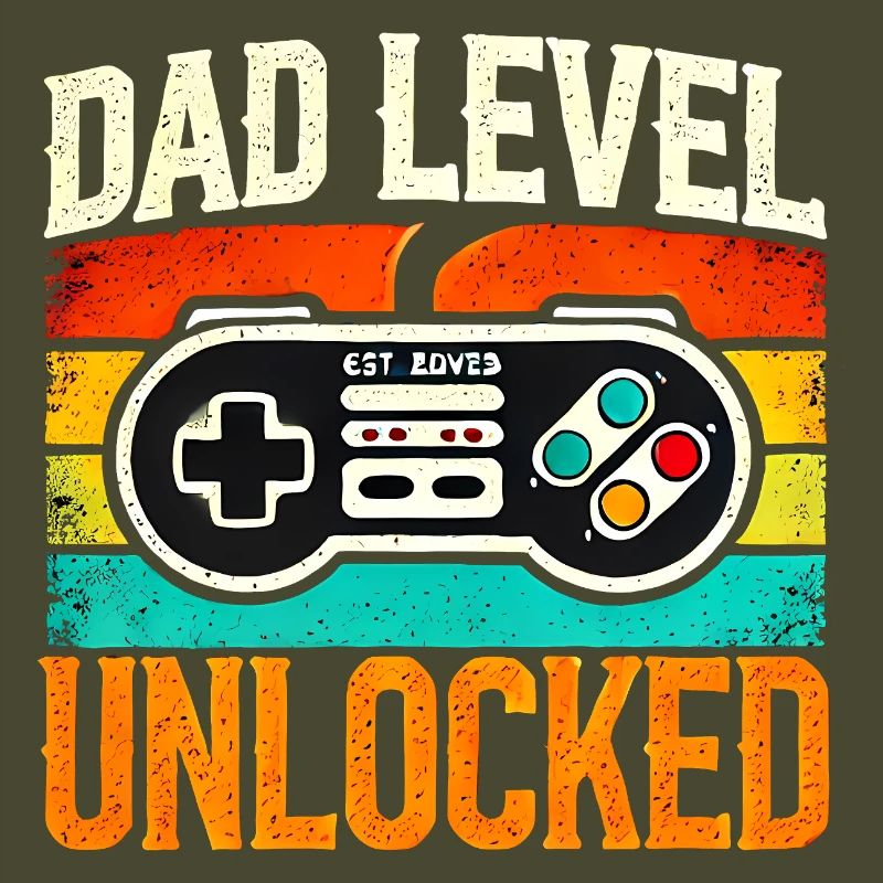Dad Level Unlocked Retro Controller, Fathers 