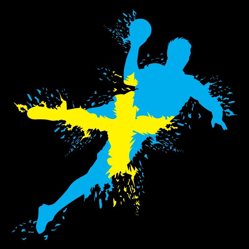 Handball Team Sweden Throw Explosion EC Logo icon