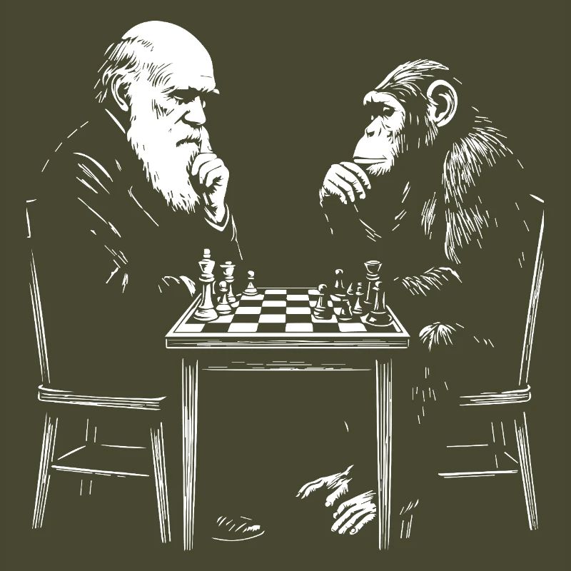 Darwin joue aux échecs avec un singe - Jeu d’évolution