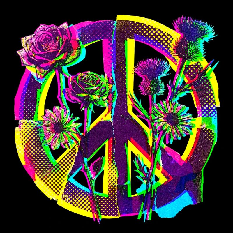 Peace Blumen Frieden Demo