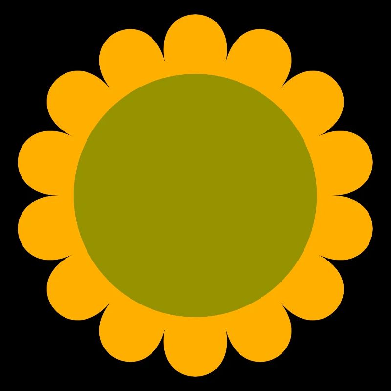 Vert Tournesol Jaune abstrait