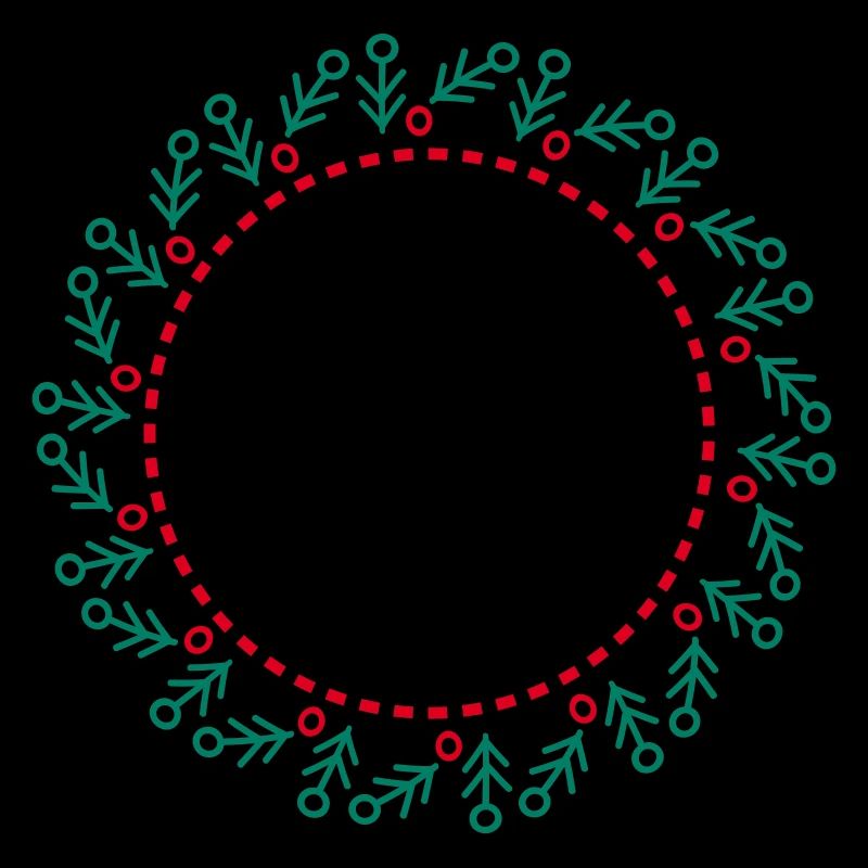 Neujahrs- und Weihnachtskranz