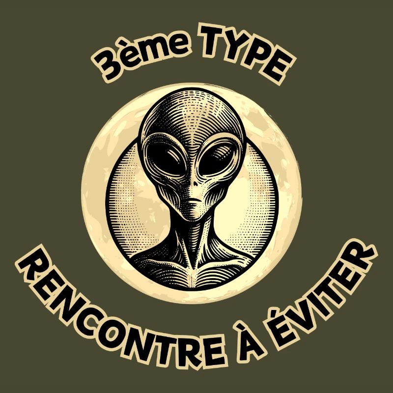 3rd type Alien extratrestre UFO humor