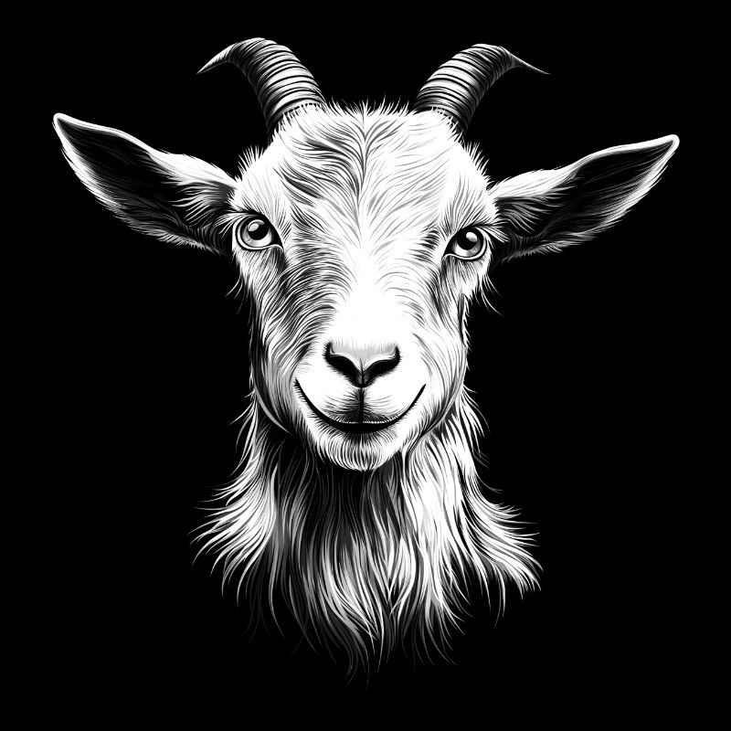 Goat Portrait Goats Animals
