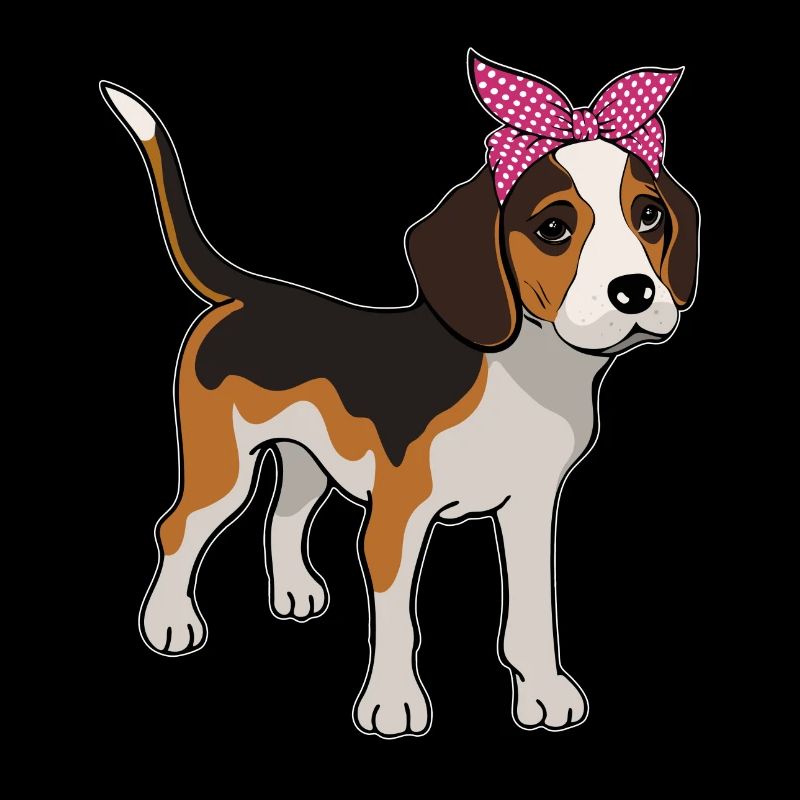 Beagle avec bow Beagle Owner Gift