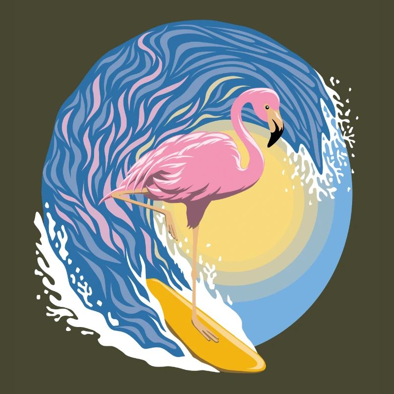 Flamingo-Surfer