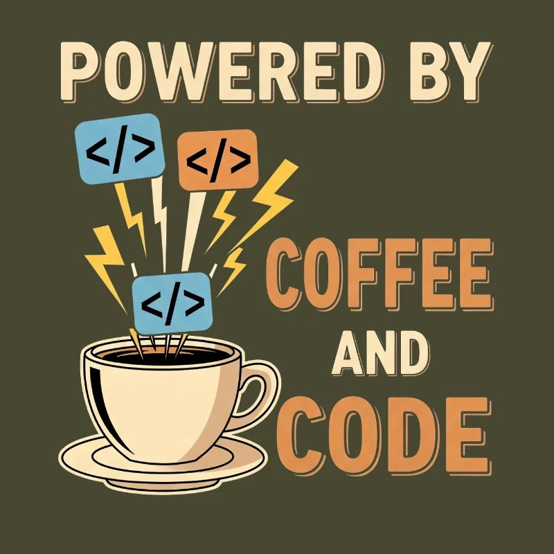 Programmierer Kaffee Motiv Design