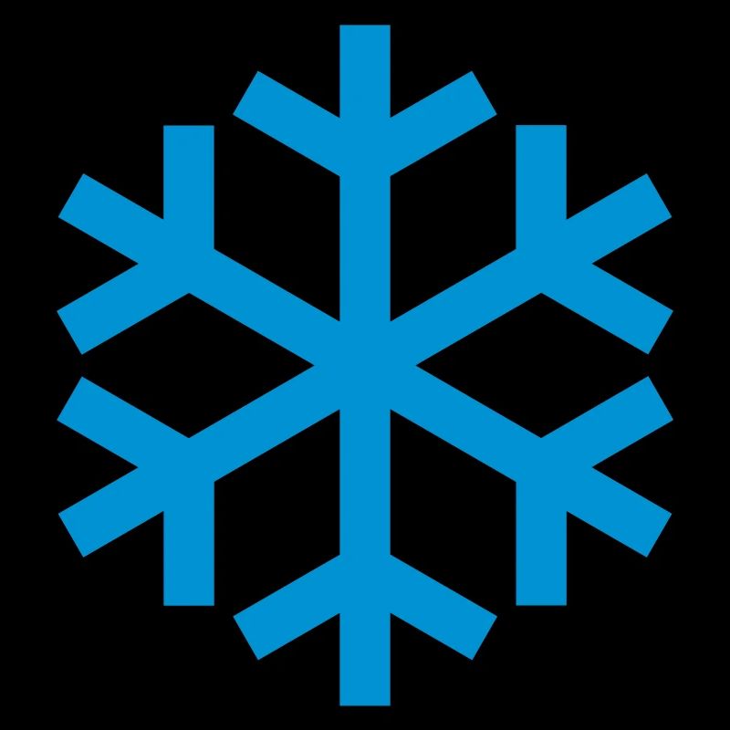 Icône d'icône de temps de flocon de neige