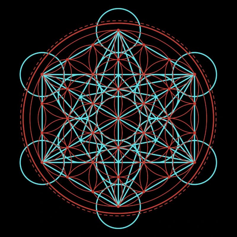 Lebendige Blume des Lebens Geometrie