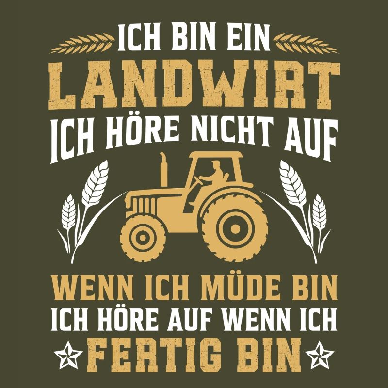 I'm a farmer I don't stop when I m