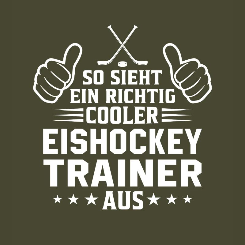 So sieht ein cooler Eishockey Trainer aus 