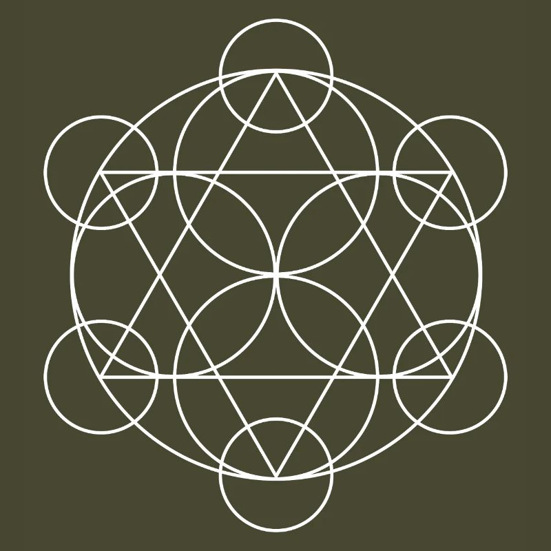 Metatron's Cube Geometric Mandala