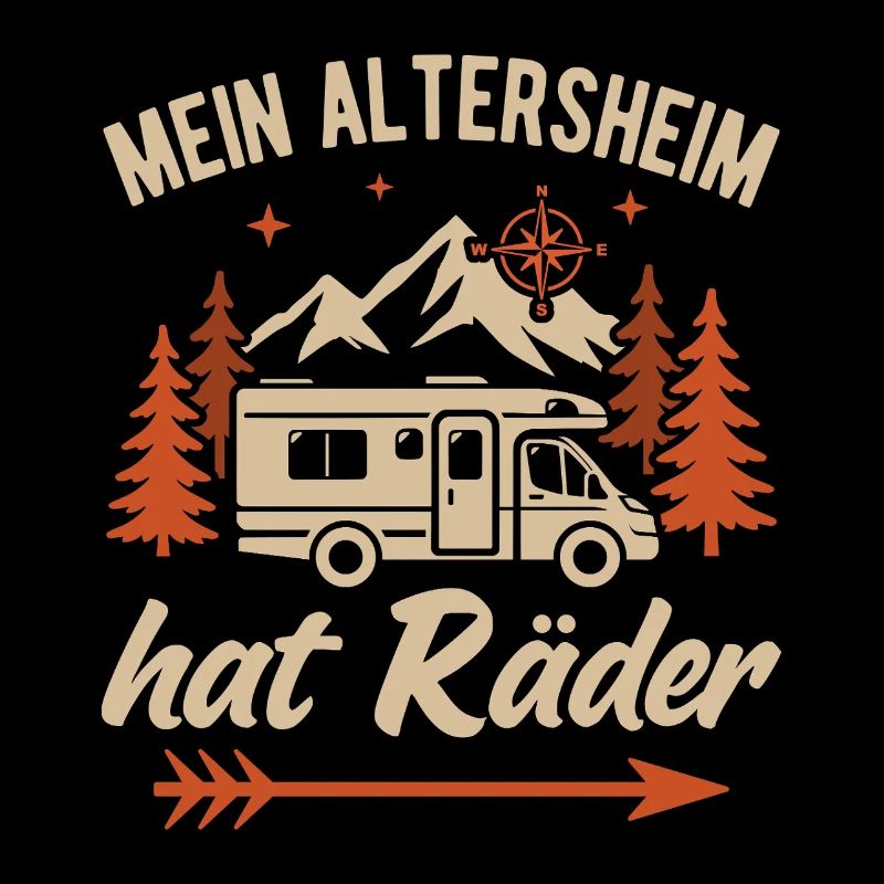Camping Opa Camper Rentner Wohnmobil Ruhestand