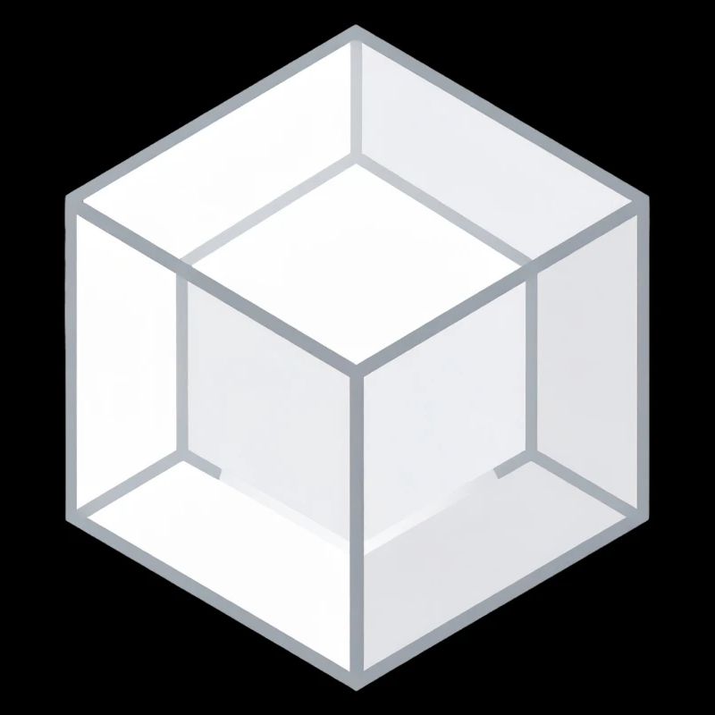Style de ligne de cube géométrique 3D