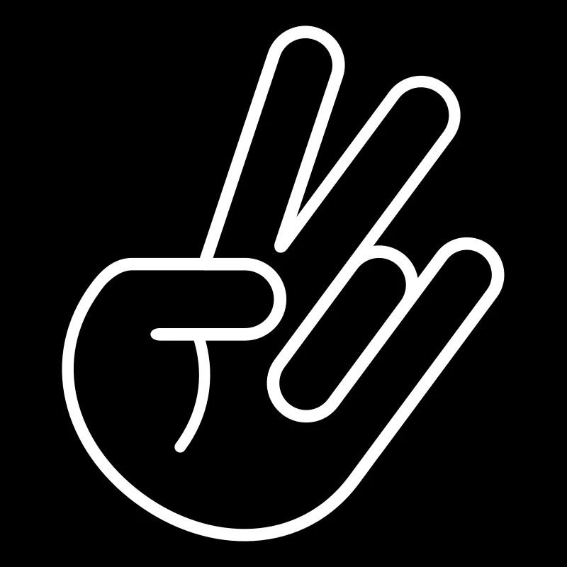 JDM Peace Hand (outline)