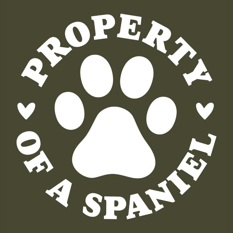 Eigentum eines Spaniels