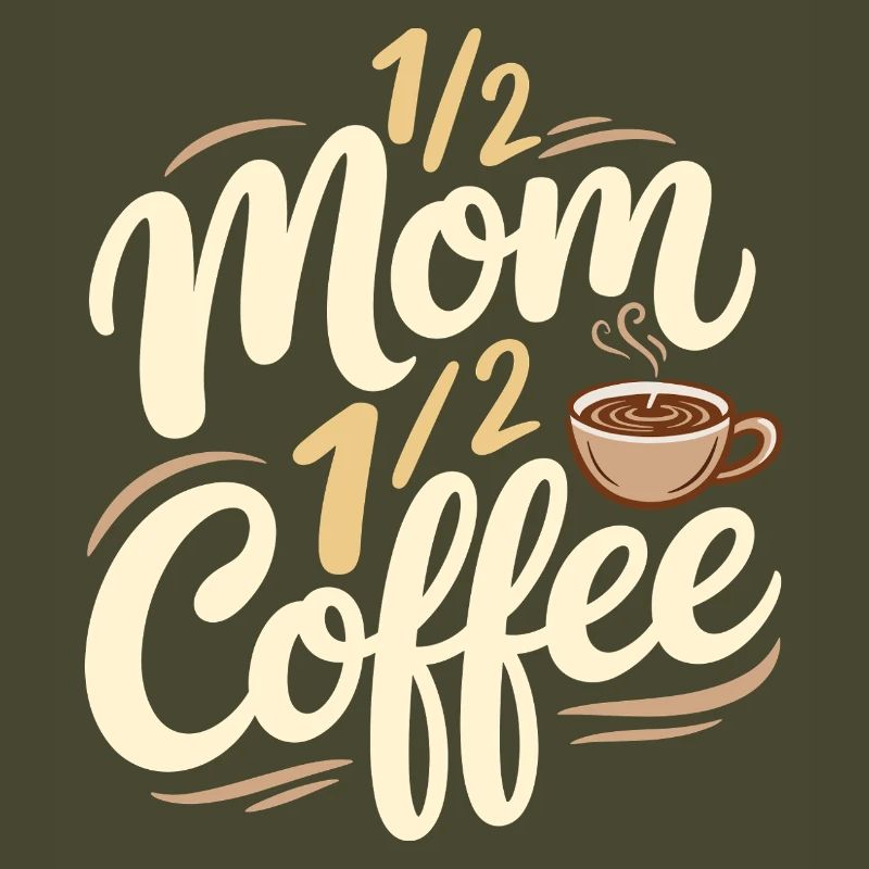 Mutter Koffein Halb Mama Halb Kaffee