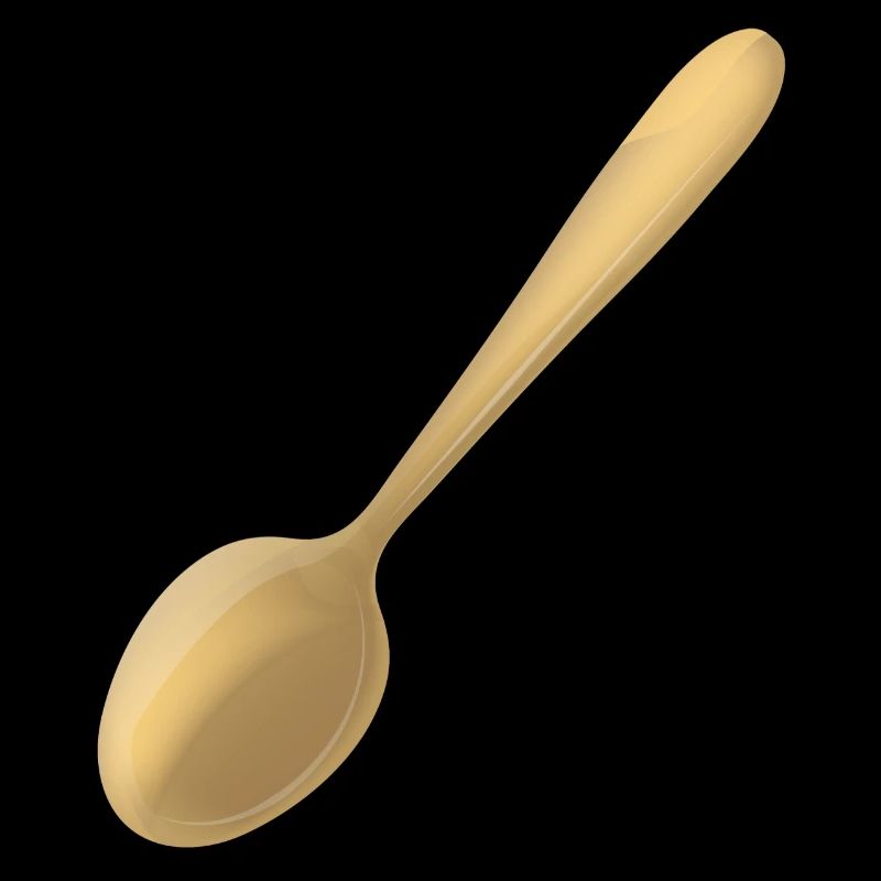 ein goldener Löffel