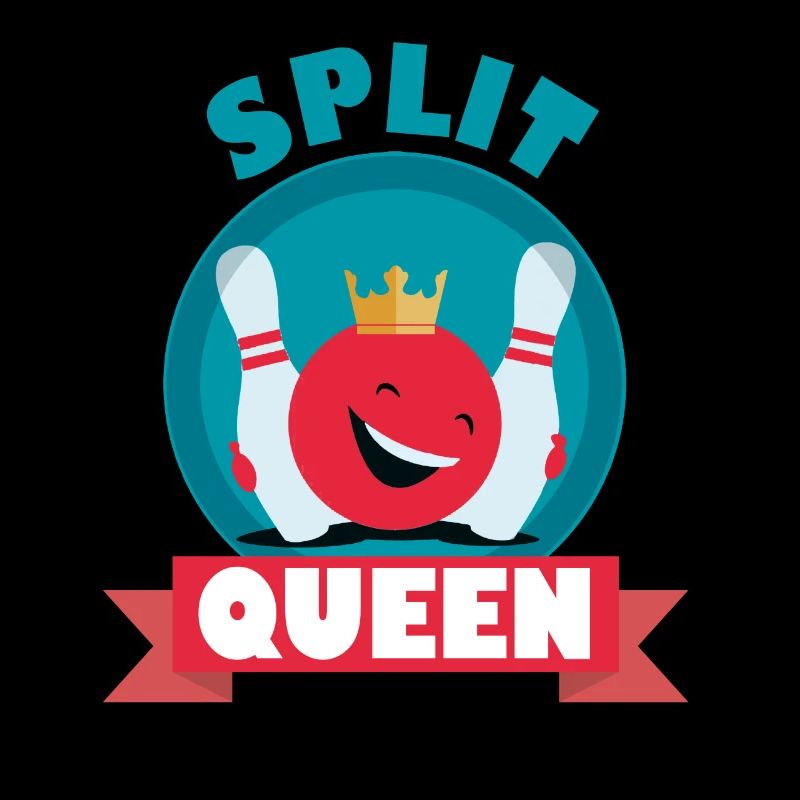 Split Queen Split Happens Bowling King T_Shirt