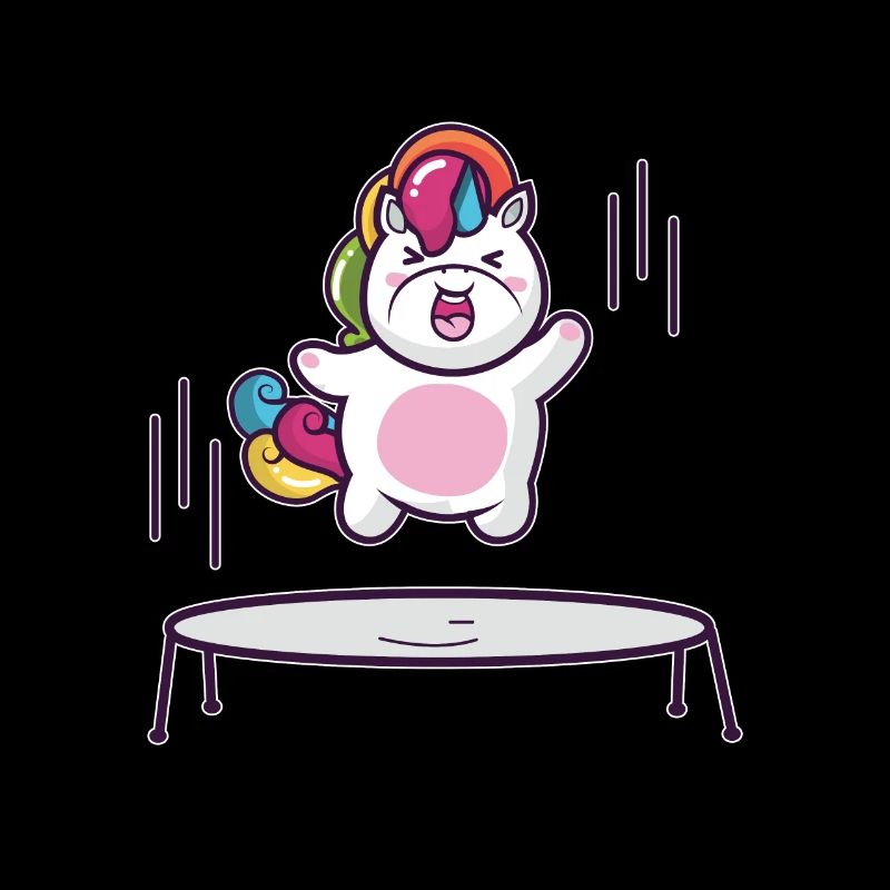 Trampoline licorne