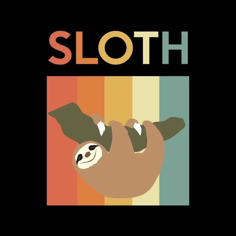 Sloth - colorful - relax - chill - gift